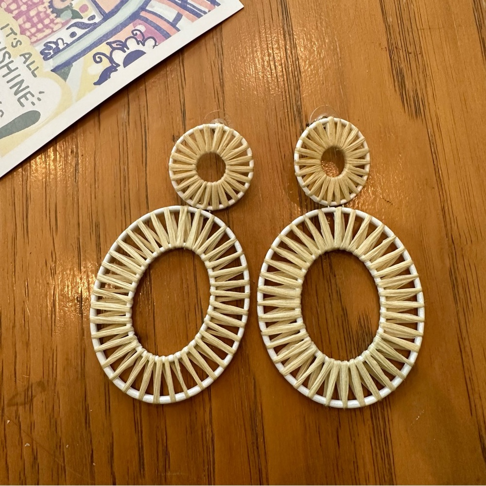 BAUBLEBAR Kiera Raffia Statement Earrings